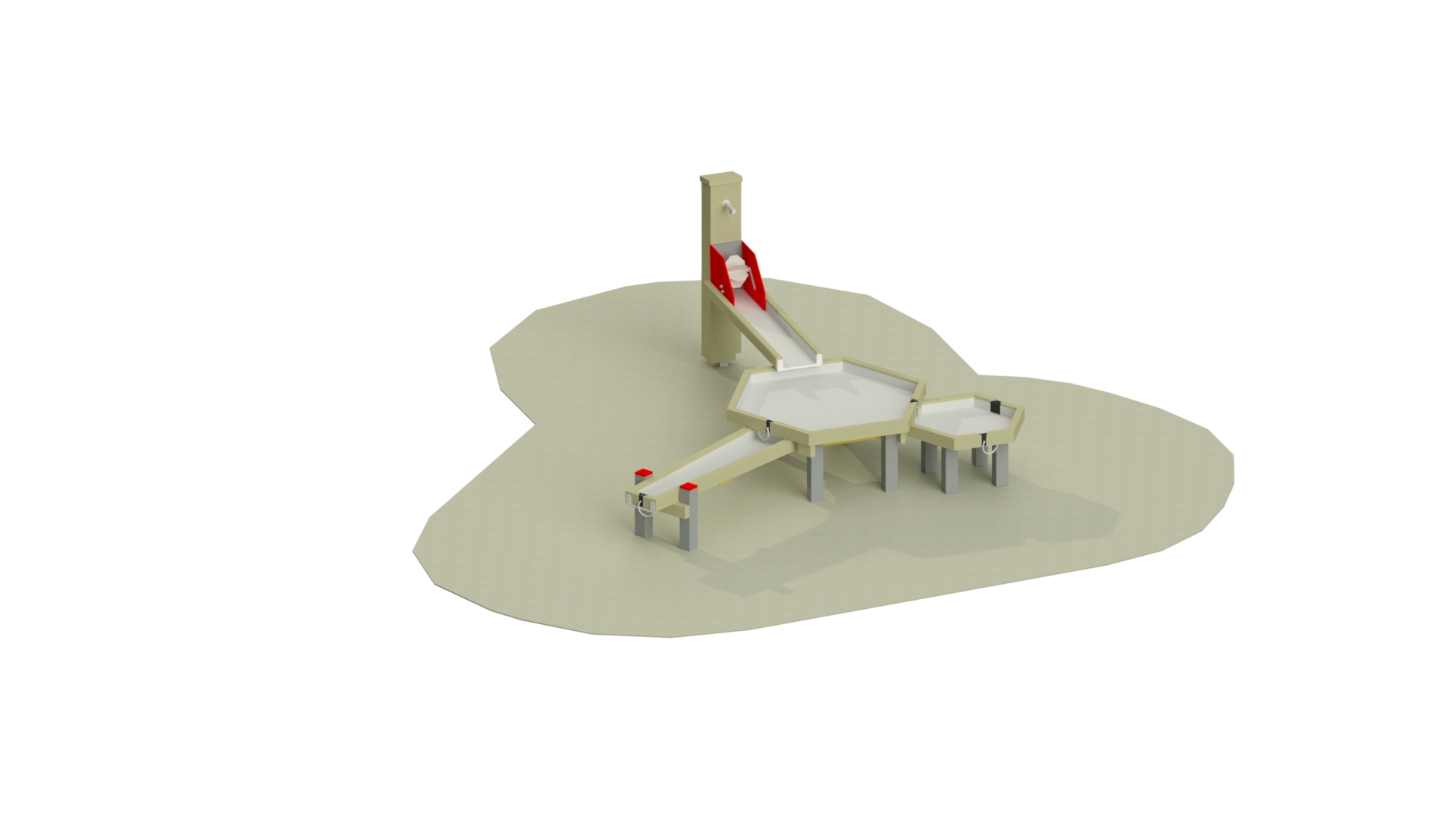 Wasserspielanlage Hannover Wassersäule aus HDPE