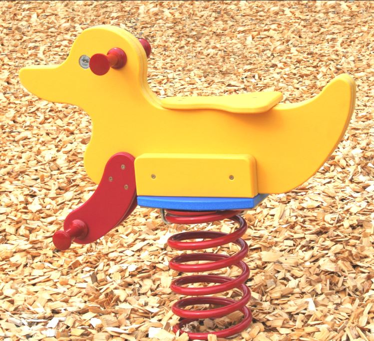 Einzel-Federspielgerät Ente