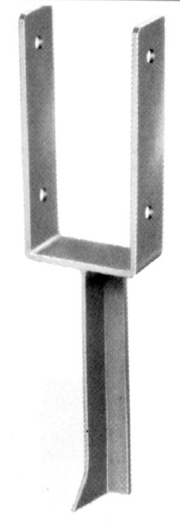 Pfostenlasche mit Mauerdorn 91 mm