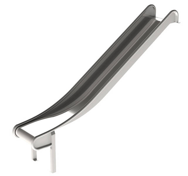 Edelstahlrutsche 50 cm breit