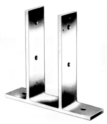 Pfostenlasche zum Aufdübeln 91 mm