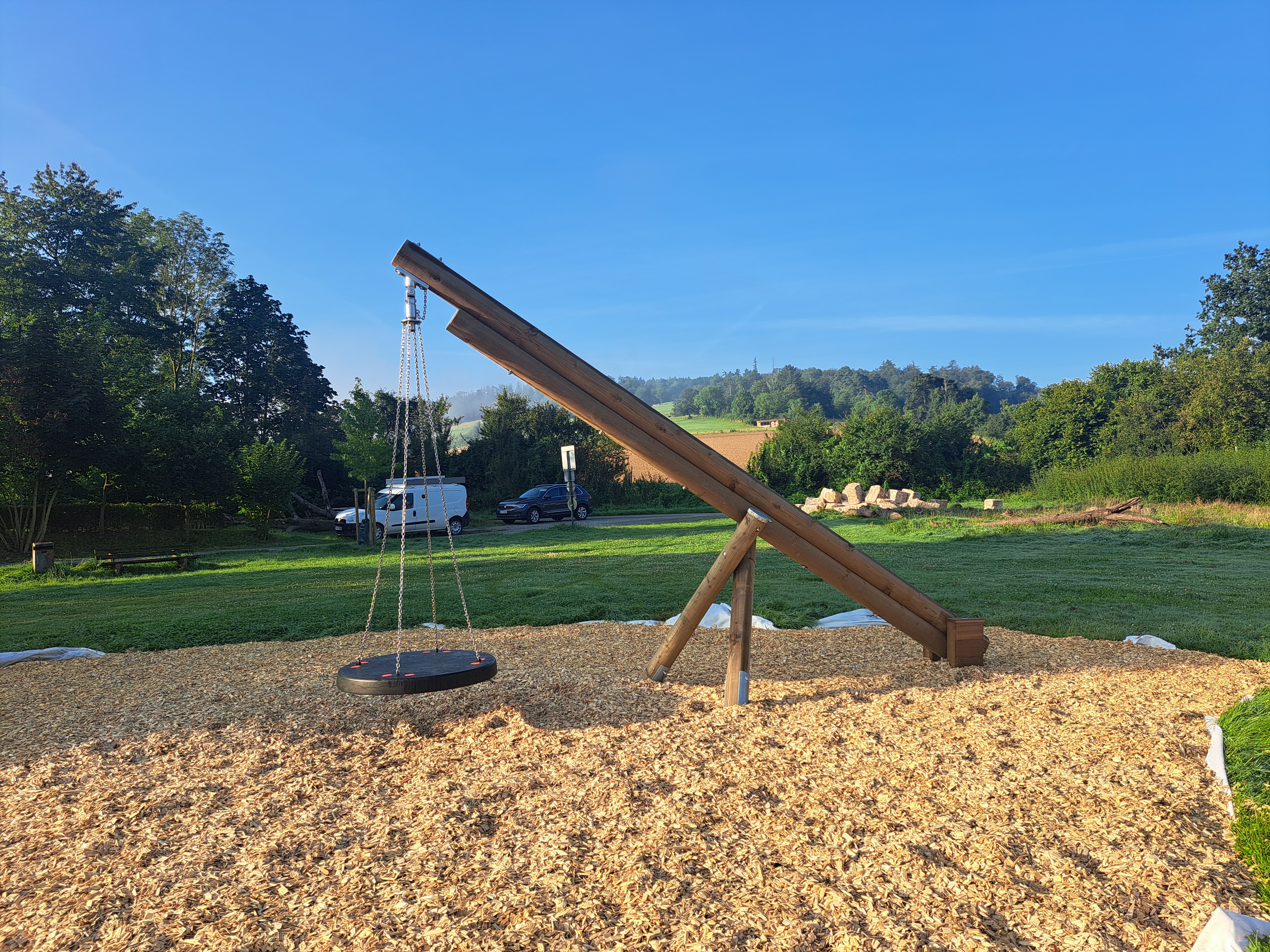 Balkenschaukel ohne Schaukel