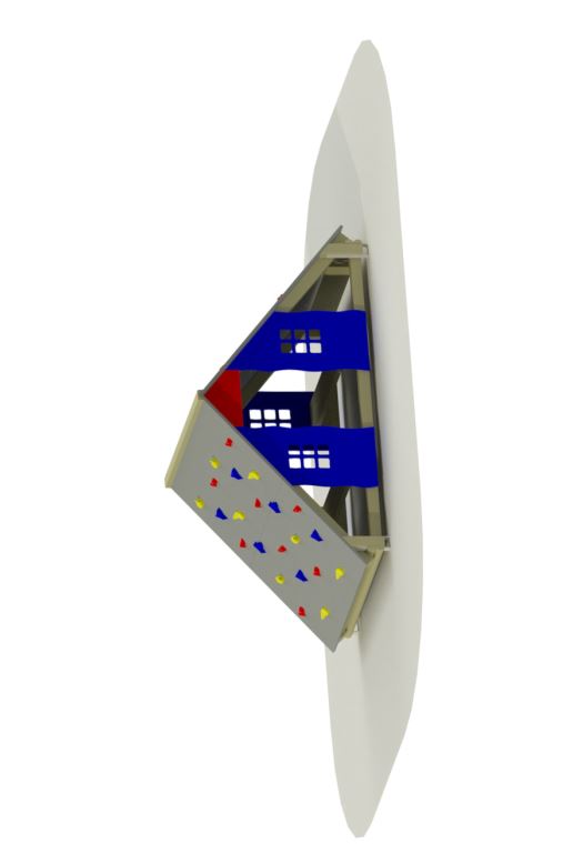 Kletterspielhaus Dachflächen aus HPL