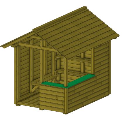 Kinderspielhaus Typ 3 L: 1,50 m