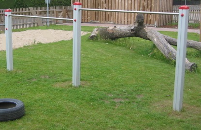 Reckstangen 2-fach mit Alupfosten