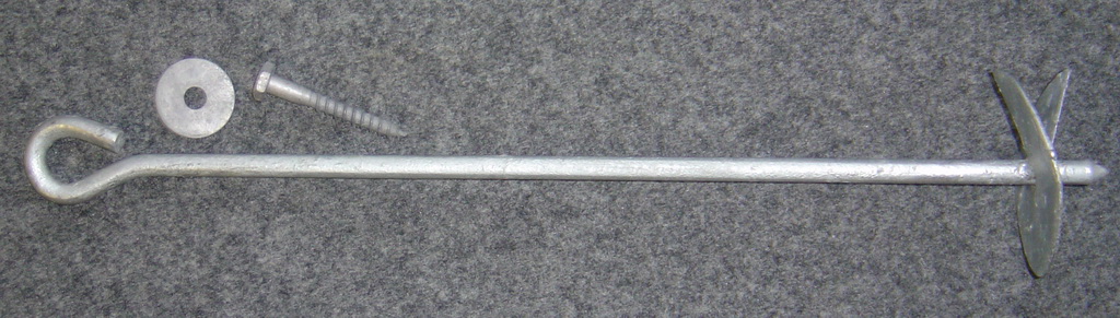 Bodenanker mit Schrauben