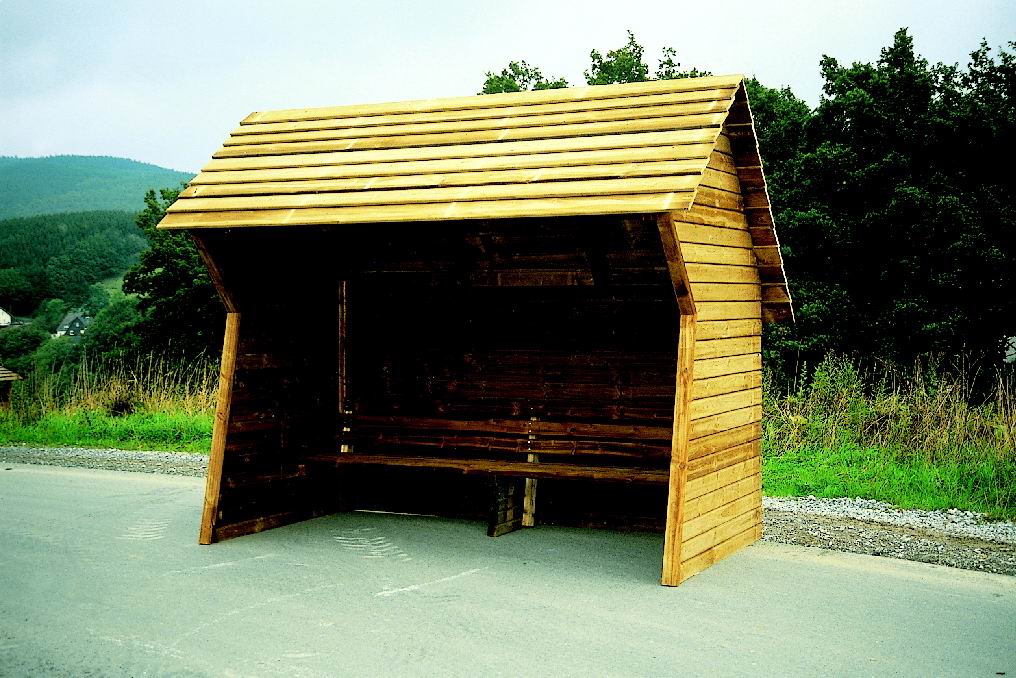 Wartehäuschen 2,38 m breit