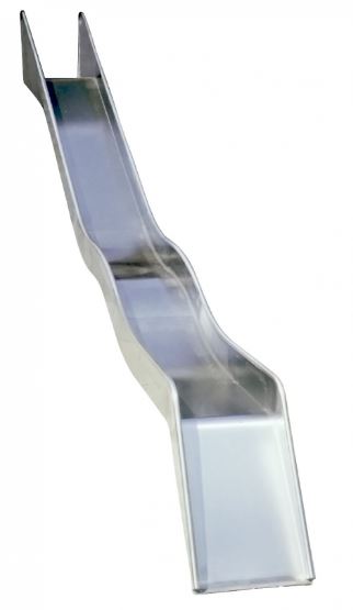 Edelstahlwellenrutsche 50 cm breit