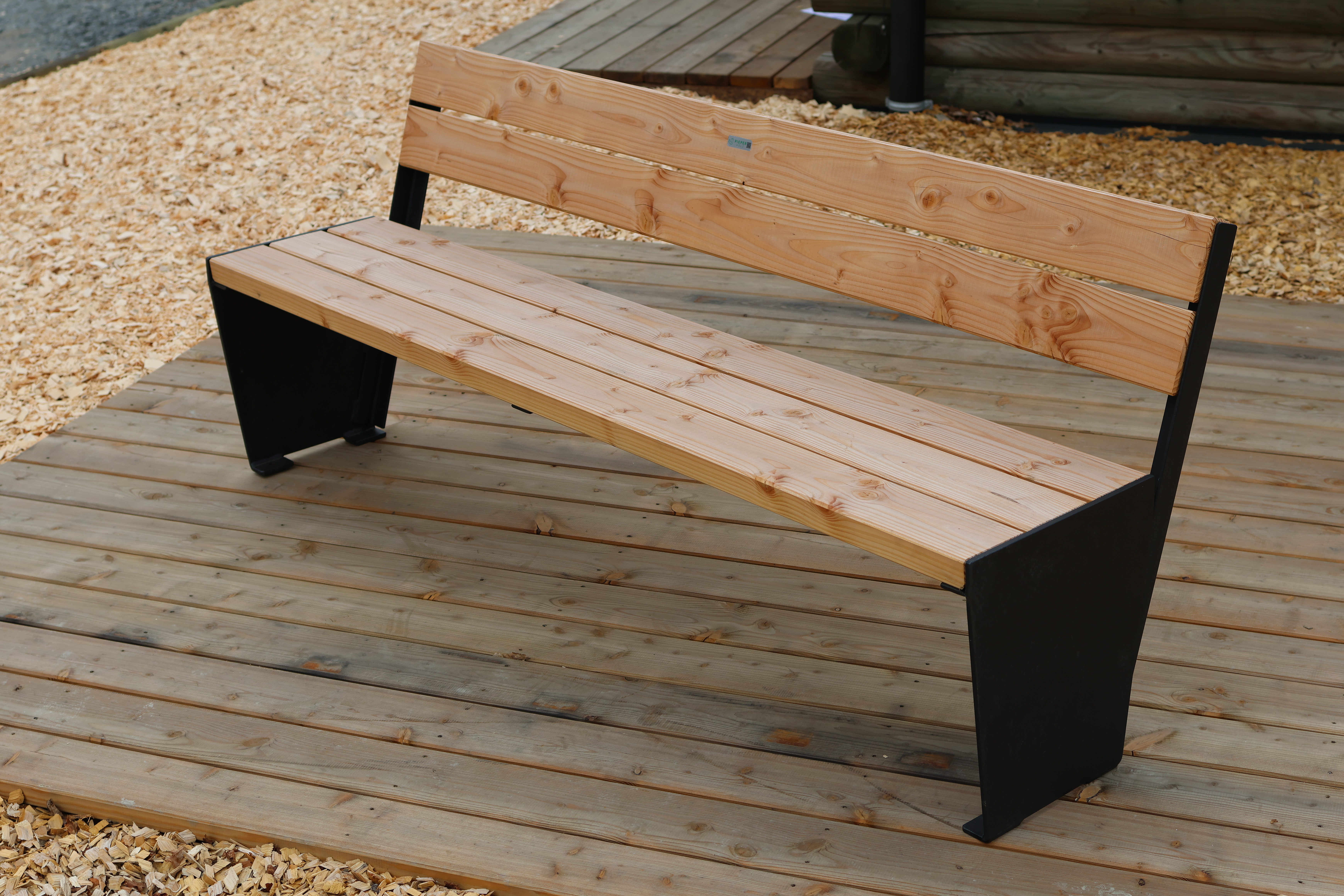 Sitzgruppe EDGE BANK pulverbeschichtet ohne Rückenlehne