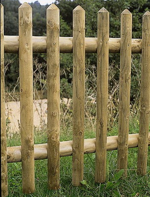 Zaunlatten gefräst 60 NADELHOLZ KDI braun