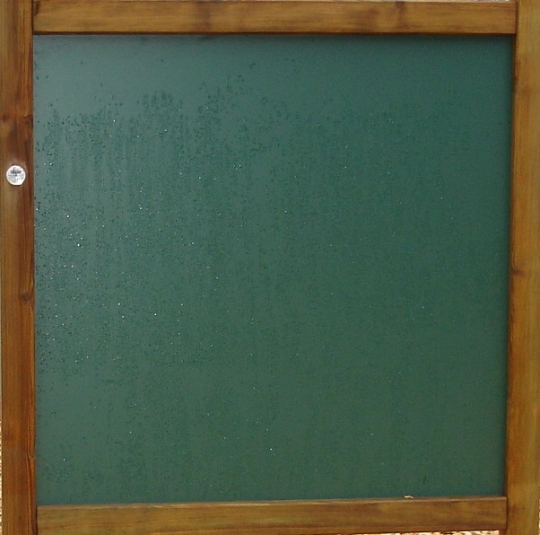 Maltafel zur Wandbefestigung ohne Standpfosten