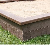 Sitzbohle für Sandeinfassung Recyclingkunststoff