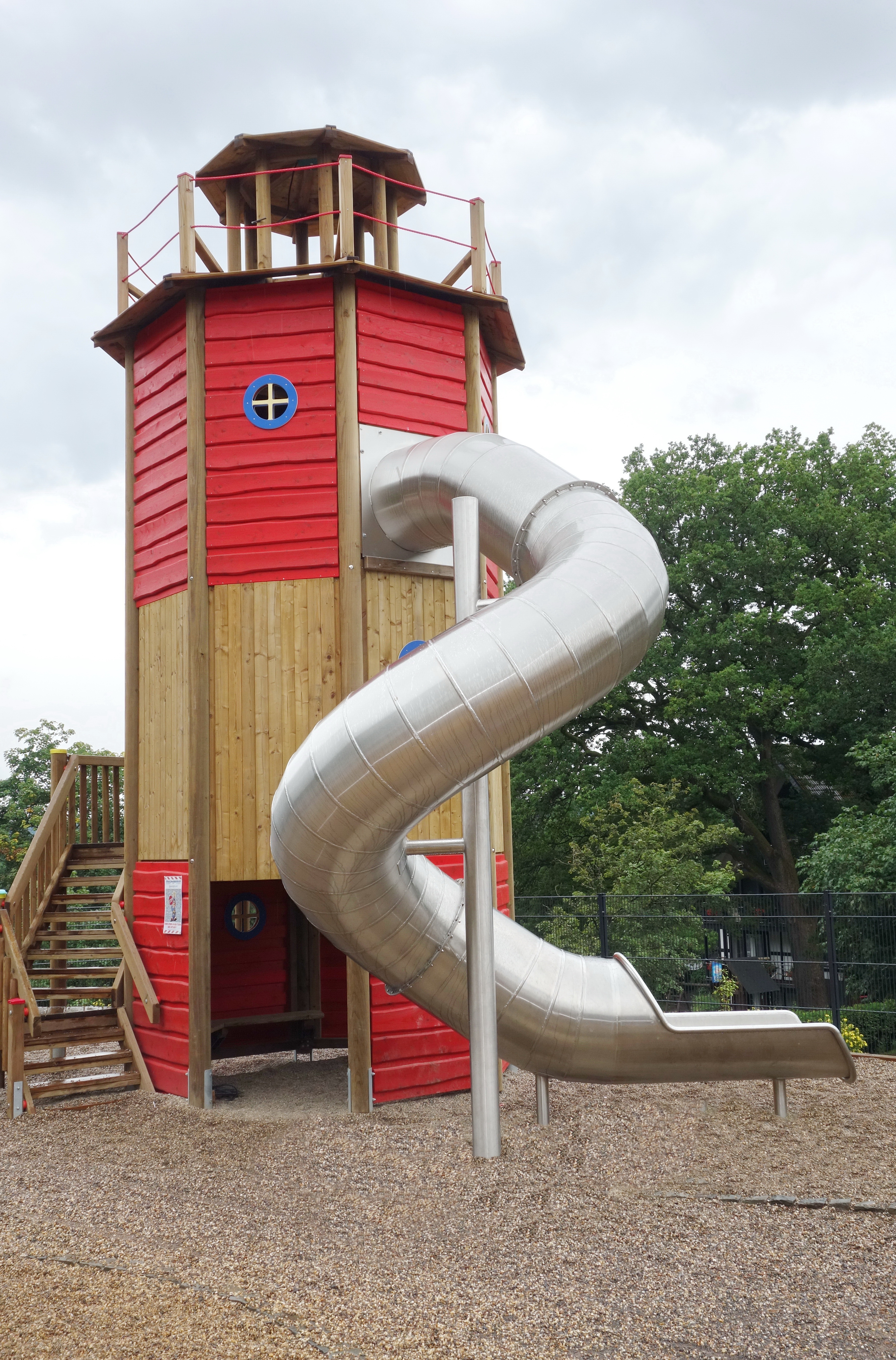 Edelstahlröhrenrutsche