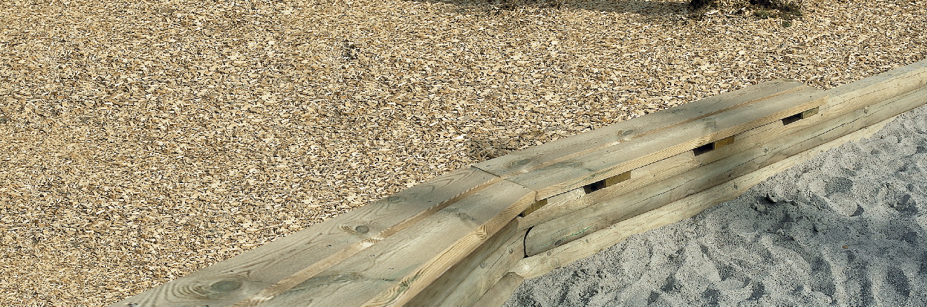 Sitzbohle für Sandkasten groß